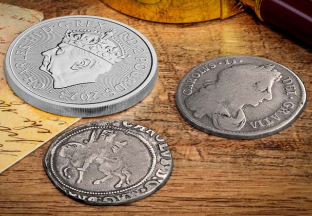 King Charles I,II And III Coin Set Lifestyle 03