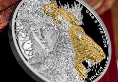 This 2024 Una and the Lion coin has been issued by the East India Company. It has been struck from 99.9% Silver to a Proof Finish. It comes packaged in its official East India Company box.
