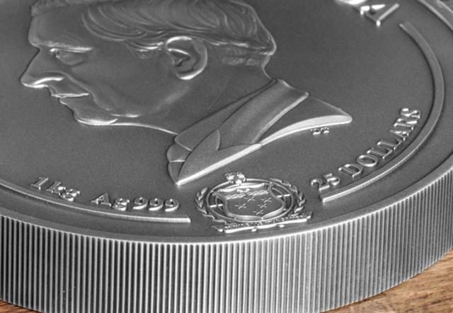 Churchill 1KG Coin Close Up 04