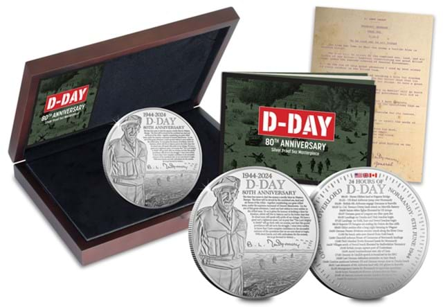 D Day Silver 5Oz Medal Box Shot 1