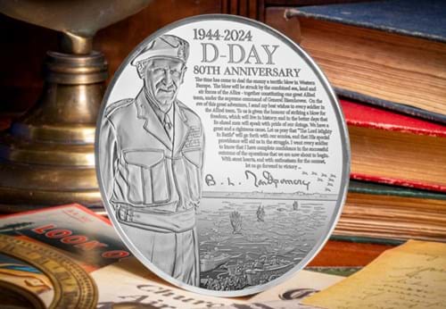 D Day Silver 5Oz Medal Lifestyle 01