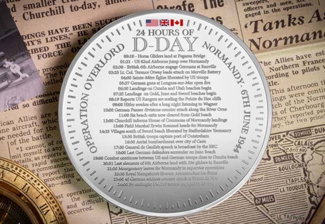 D Day Silver 5Oz Medal Lifestyle 02