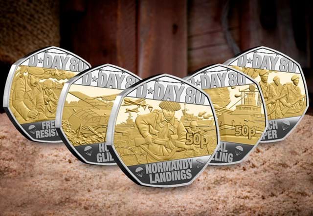 D Day IOM Selected Gold Silver 50Ps Lifestyle 05