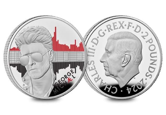 GRM1 George Michael 1Oz Silver Coin Obverse And Reverse