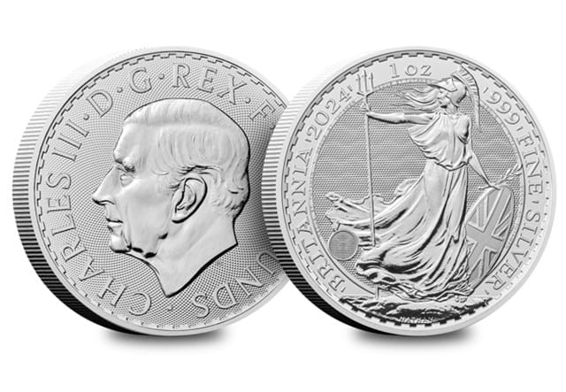 2024 UK Britannia Silver Bullion Obv Rev