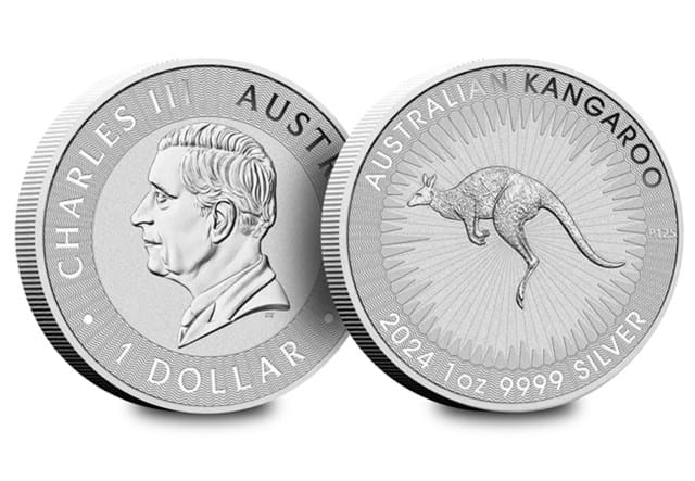 2024 Australian Kangaroo Silver Bullion Obv Rev