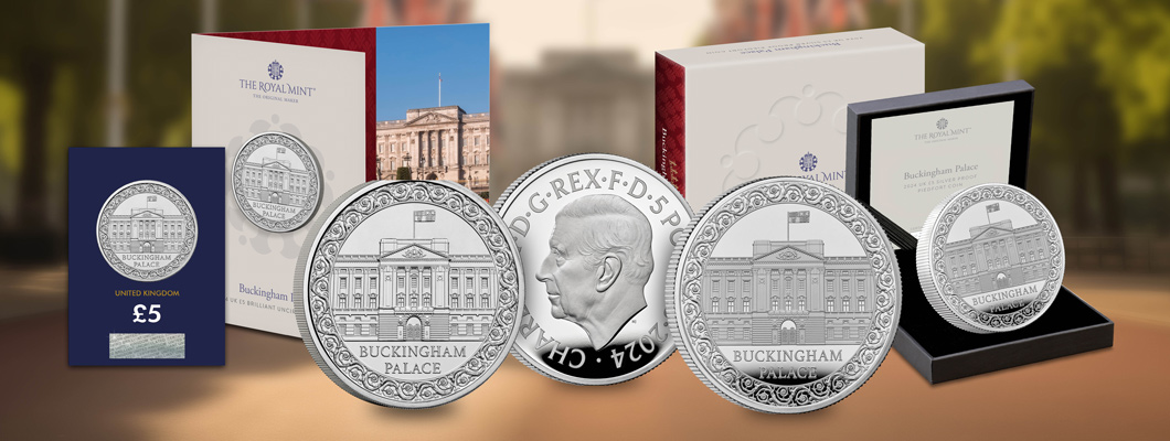 The UK 2024Buckingham Palace £5 Coin Range