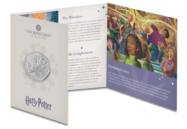 684H UK 2024 Harry Potter Winged Keys BU 50P Pack From Inside