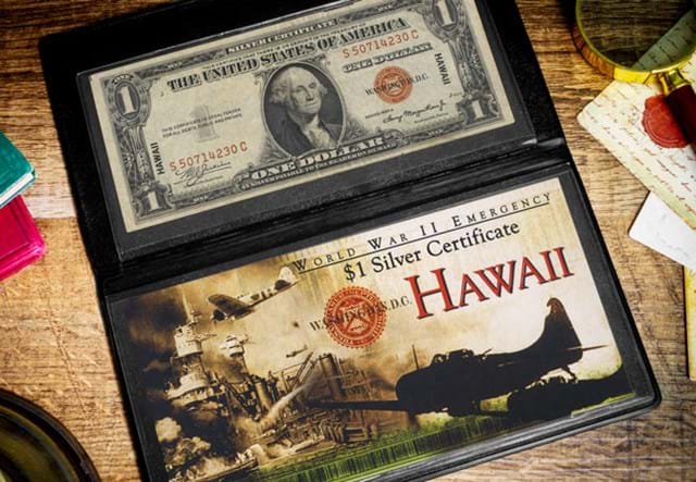 US WWII Hawaii 1 Dollar Banknote Lifestyle 01