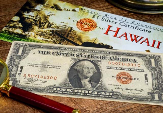 US WWII Hawaii 1 Dollar Banknote Lifestyle 02