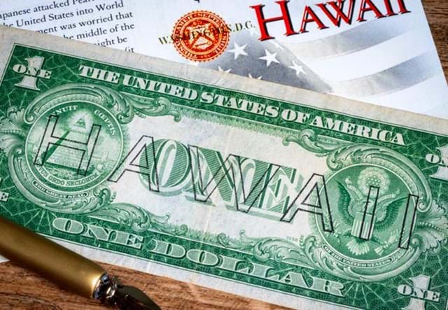 US WWII Hawaii 1 Dollar Banknote Lifestyle 03