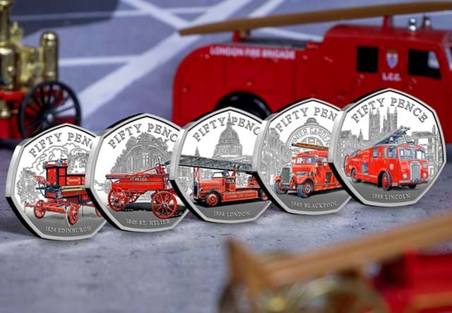 Fire Engines Silver 50P Set Lifestyle 02