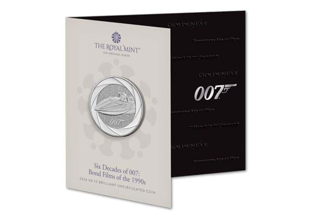 737Q UK 2024 Six Decades Of 007 1990S BU £5 Pack Closed