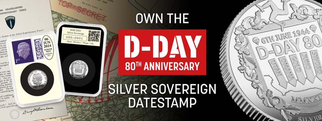 D-Day 80th Anniversary Silver Sovereign DateStamp 