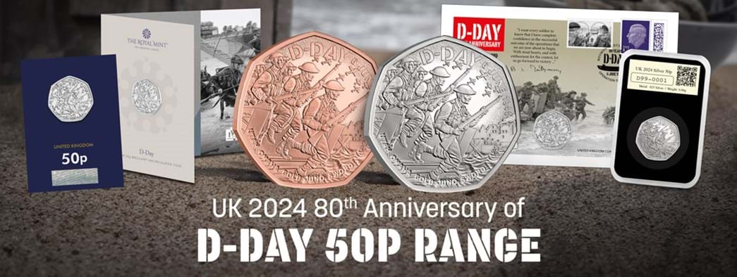 The UK 2024 D-Day 50p Range