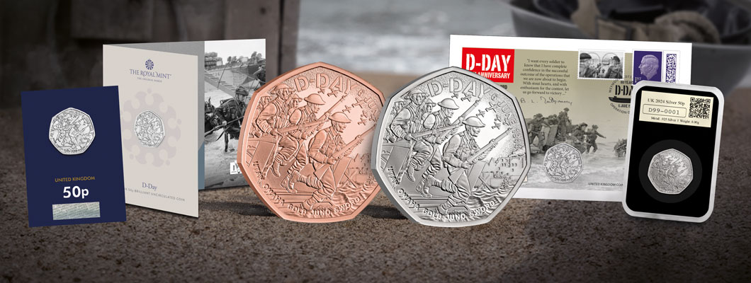 The UK 2024 D-Day 50p Range
