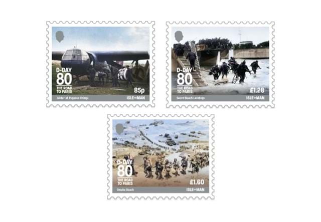 D Day IOM Stamps