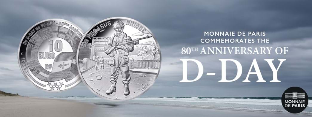 Monnaie de Paris 80th Anniversary of D-Day Silver Coin 