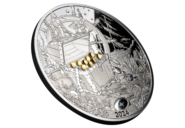 The Ocean's Lost Treasure 2oz Silver Coin - Limited Edition