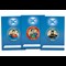 LS DC Medal Gold Plate Joker Batman Superman Blister Card