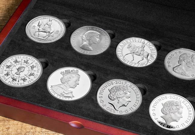Decades of Queen Elizabeth II Crown Collection