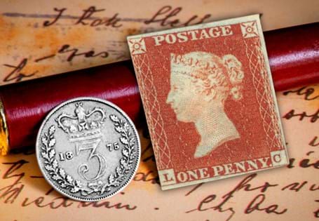 1841 1d Penny Red in unused condition complete with 3 margins. This stamp comes protected in a tamper-proof capsule.
