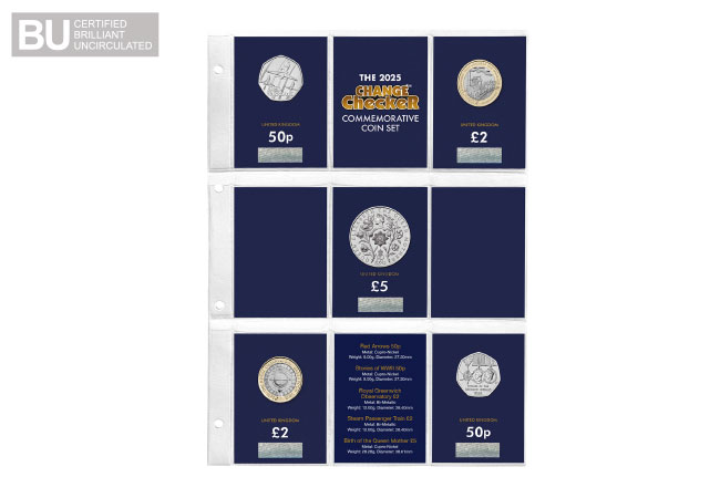 The 2025 CERTIFIED BU Annual Coin Set in Album | Change Checker The 2025 CERTIFIED BU Annual Coin Set in Album | Change Checker