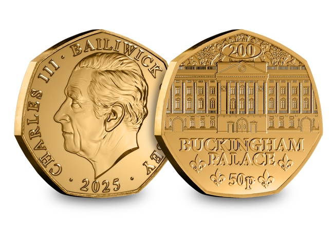 Buckingham Palace Gold-Plated 50p