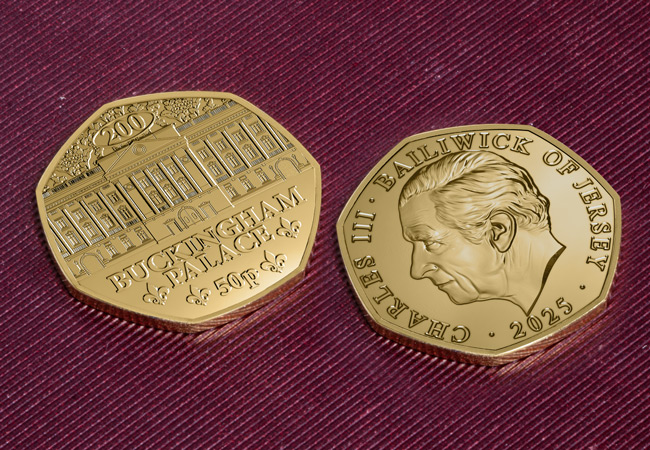 Buckingham Palace Gold-Plated 50p