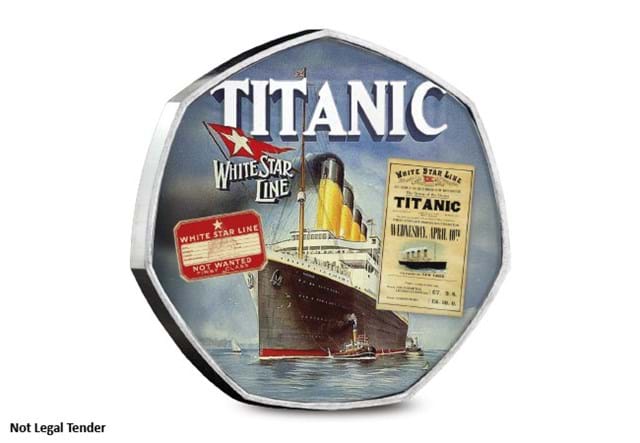 DN 2025 Titanic 50Mm Heptagonal Commemorative Product Images 1