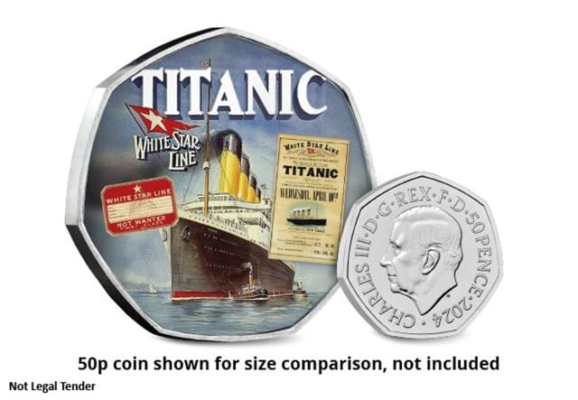 DN 2025 Titanic 50Mm Heptagonal Commemorative Product Images 4