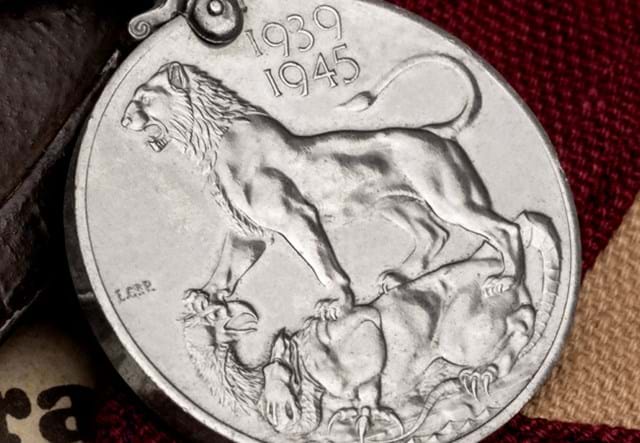 WWII Medal Collection Close Up 05