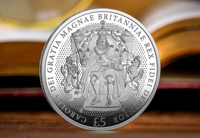 Charles I Accession Cuni £5 Lifestyle
