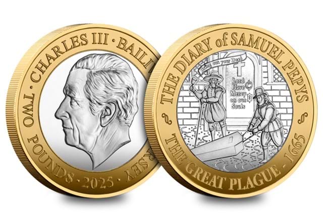 2025 Samuel Pepys Silver £2 The Great Plague ALL OBV REV