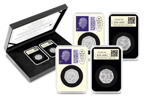 DN 2025 Datestamp VE Day 50P Pair Product Images 4