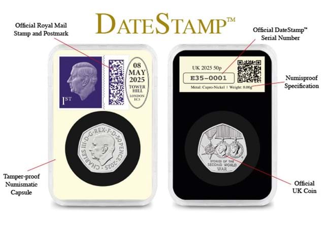 DN 2025 Datestamp VE Day 50P Pair Product Images 5