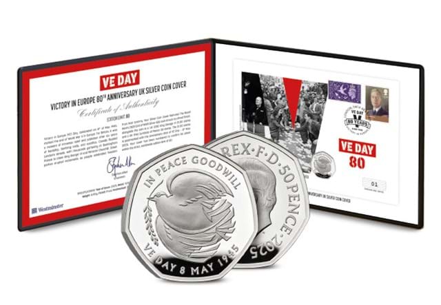 DN 2025 VE Day Silver 50P Cover Product Images 7