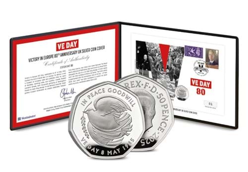 DN 2025 VE Day Silver 50P Cover Product Images 7