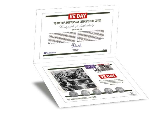 DN 2025 Falkland Is VE Day 80Th Anniversary Guernsey Ultimate Coin Cover Product Images 5