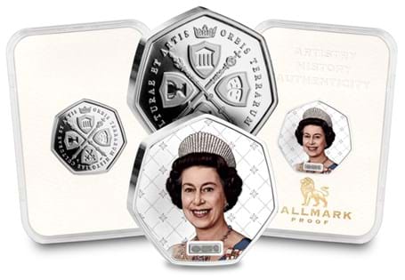 This Silver Proof Queen Elizabeth II Hallmark Proof™ collectible has been hallmarked, expertly struck and finished to a Proof finish. Sealed in a tamperproof capsule.