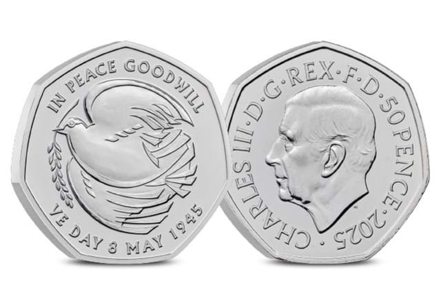 2025 80Th Anniversary Of VE Day 50P Product Images DN 1