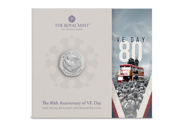 2025 80Th Anniversary Of VE Day 50P Product Images DN 2