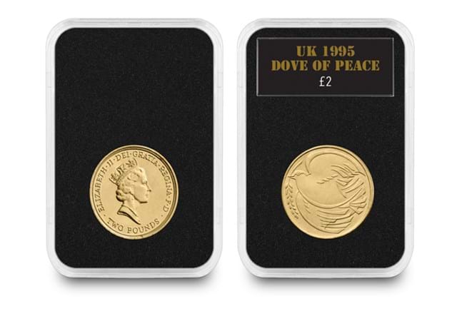 UK 1995 Dove Of Peace £2 In Everslab