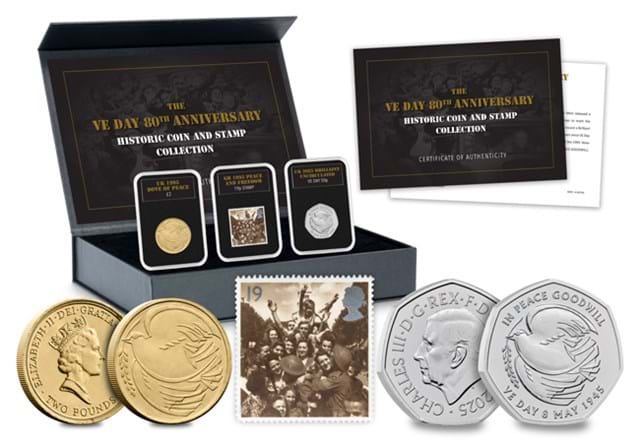 VE Day Coin And Stamp Set Whole Product