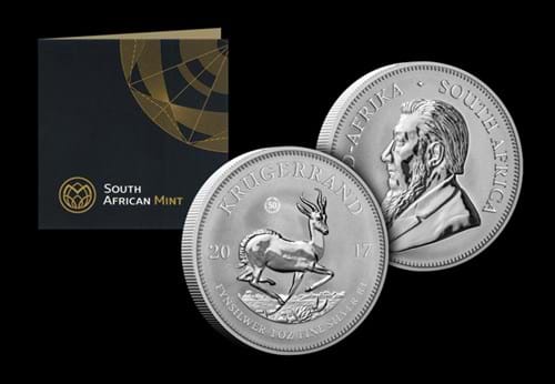 2017 1Oz Silver Krugerrand OBV REV With Cert