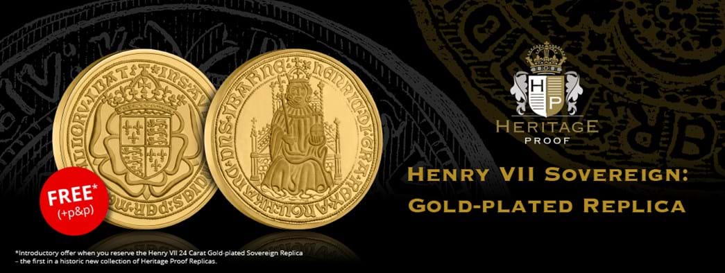 The Henry VII Gold-plated Sovereign Replica