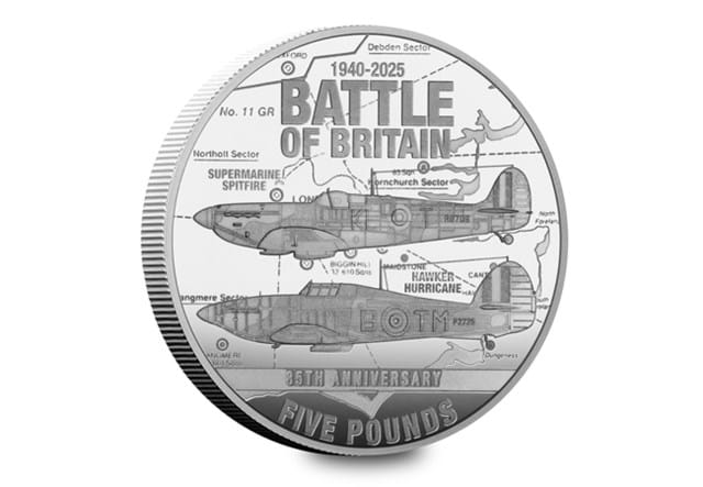 Battle Of Britain Cuni £5 Rev