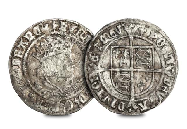 Henry VIII Silver Groat Obv Rev