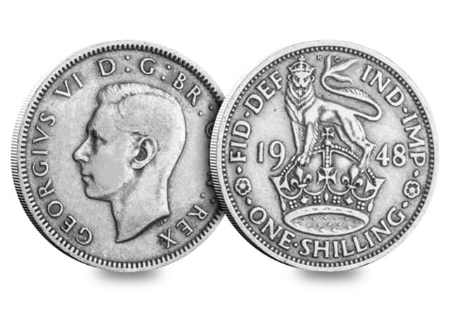 1948 One Shilling Obv Rev
