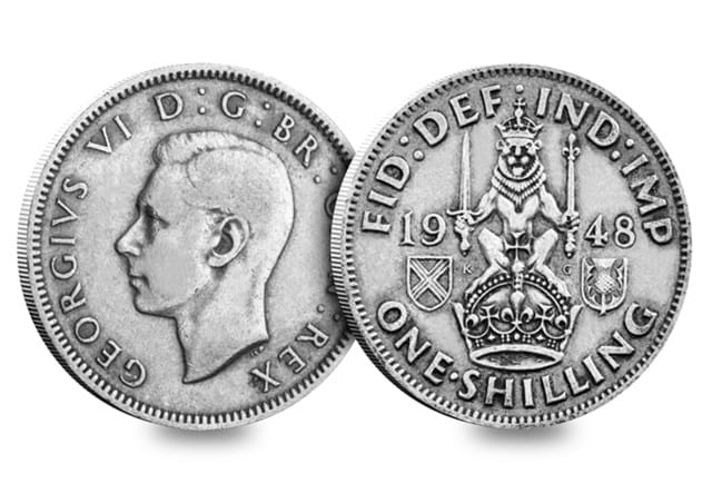 1948 Scottish One Shilling Obv Rev